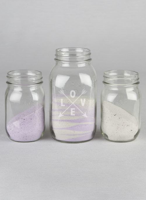 Mason jar sand ceremony store