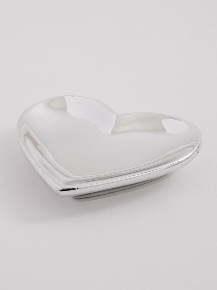 Groom Trinket Ring Dish Holder Silver Plated Steel Vanity Jewelry Wedding  NWD