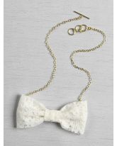 Lace Bow Tie Necklace