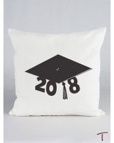 Graduation Cap Canvas Pillow