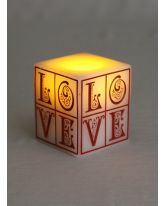 Red LOVE LED Candle