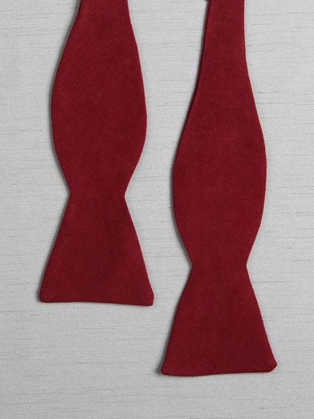 Linen Bow Tie, Cranberry