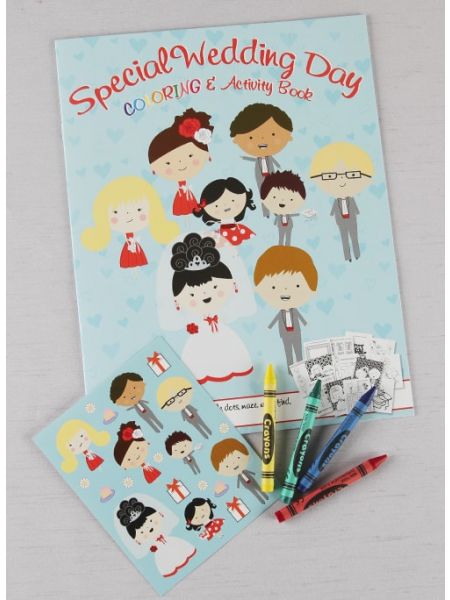 Wedding Day Coloring and Activity Book