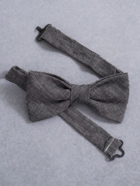 Chambray Pre-Tied Bow Tie