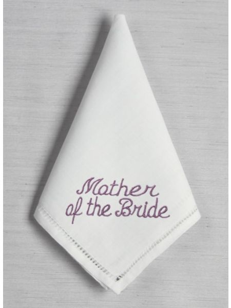 Mother of the Bride Hemstich Handkerchief