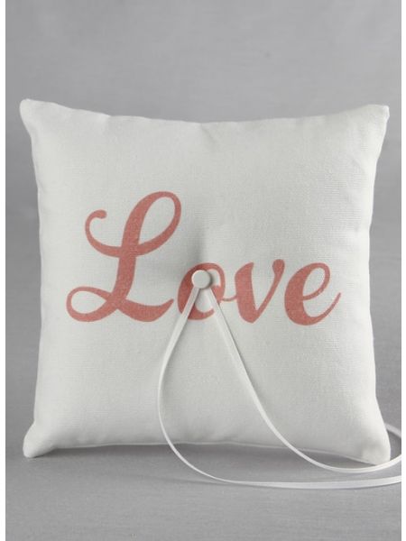 LOVE Canvas Ring Pillow