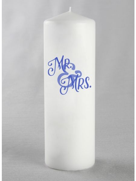 Mr & Mrs Pillar Candle