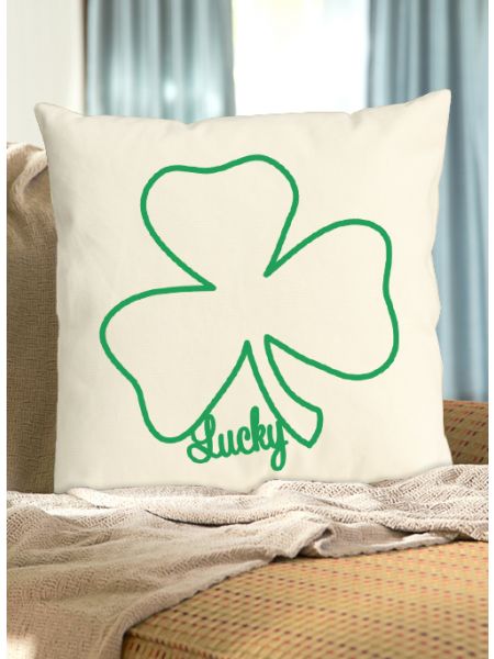Lucky Shamrock Pillow