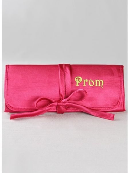 Prom Embroidered Jewelry Roll