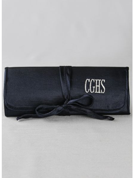 School Letters Embroidered Jewelry Roll