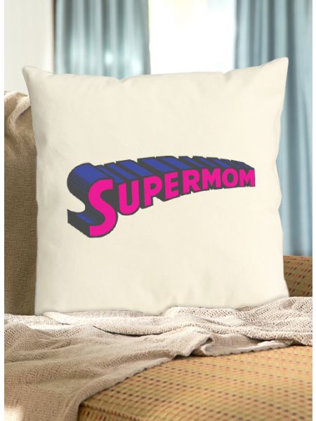 Supermom Canvas Pillow