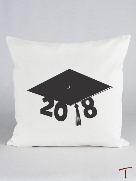 Graduation Cap Canvas Pillow