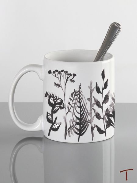 Ink Branch Mug - Black