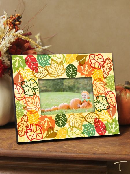 Tenereze Exclusive | Colorful Fall Leaves Frame