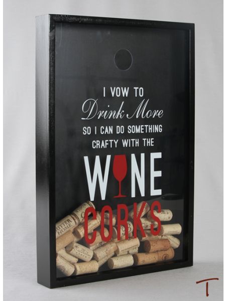 Wine Corks Shadow Box