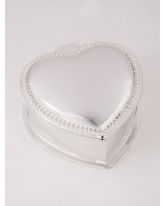 Beaded Edge Heart Jewelry Box