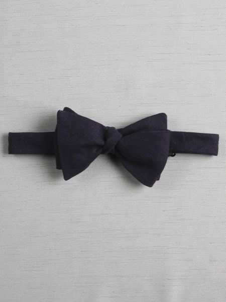 Linen Bow Tie, Navy