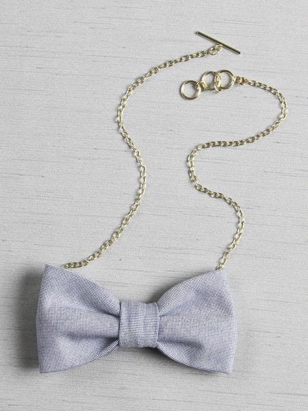 Oxford Bow Tie Necklace