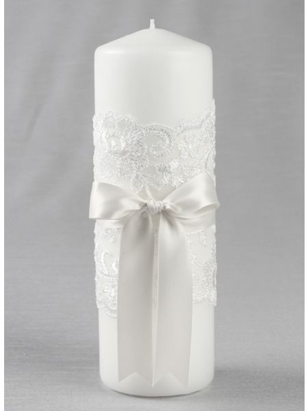 Chantilly Lace Pillar Candle