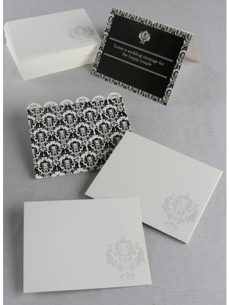 Damask Guest Cards