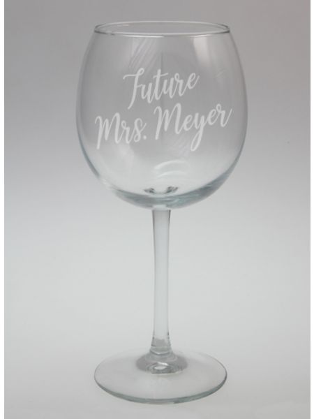 Future Mrs. Red Wine Glass