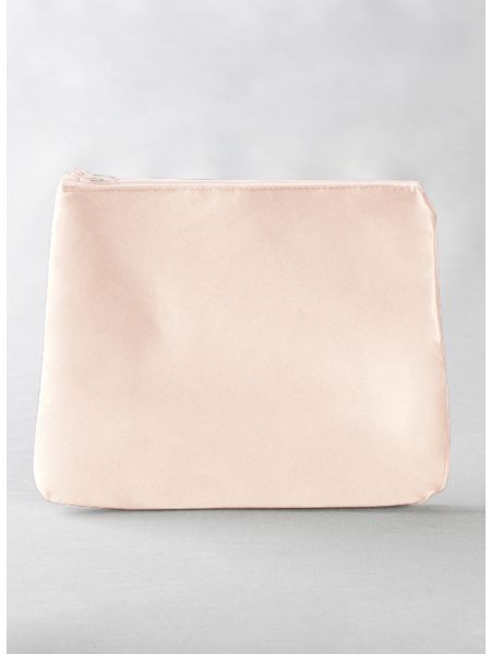 Novia Embroidered Cosmetic Bag-Blush