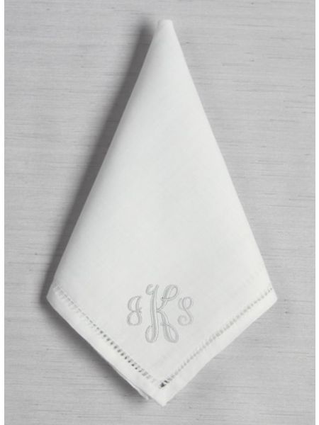 Monogram Hemstich Handkerchief