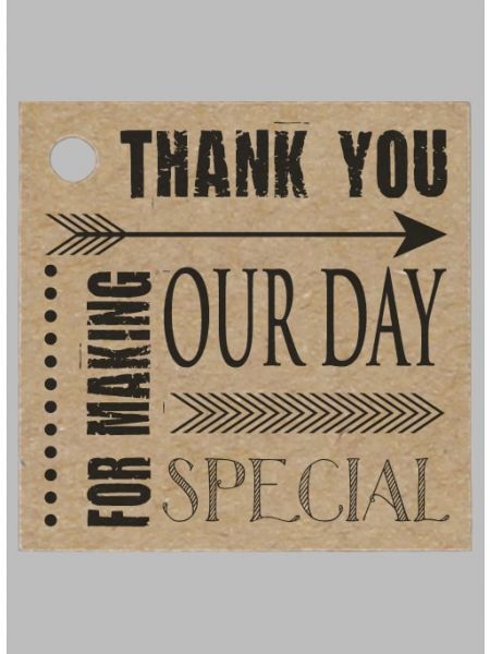 Our Special Day Favor Tag