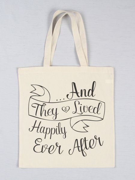 Happily Ever After Printed Tote Bag
