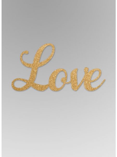 Love Glitter Word