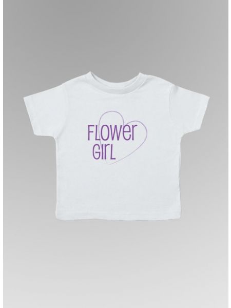 Flower Girl w/Heart Toddler Tee