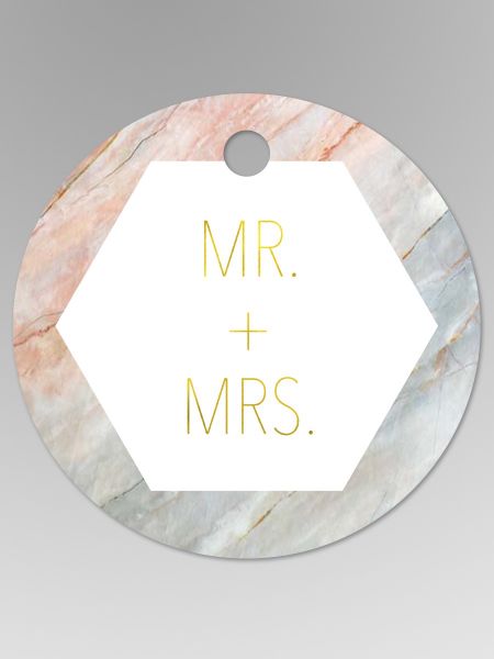 Mr. and Mrs. Favor Tag