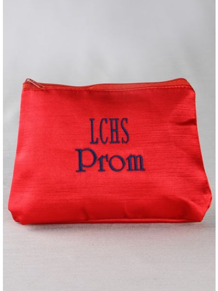 Custom Prom Embroidered Cosmetic Bag