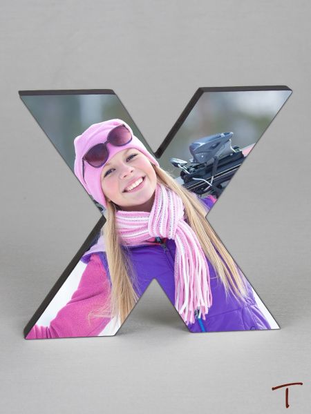 Photo Collage Letter Frame - X