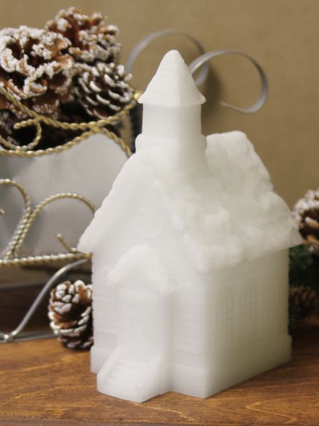 Winter Church LED Candle