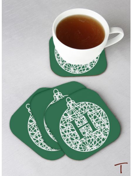 Tenereze Exclusive | Monogram Ornament Coasters - Set of 4
